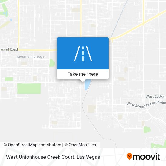 Mapa de West Unionhouse Creek Court
