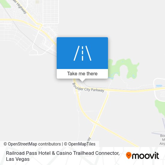 Railroad Pass Hotel & Casino Trailhead Connector map
