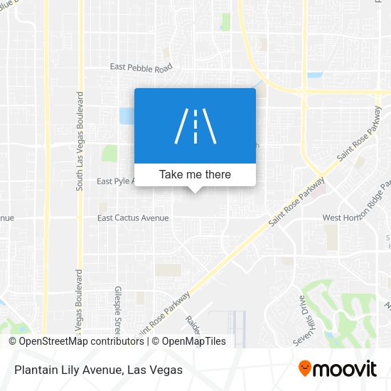 Plantain Lily Avenue map
