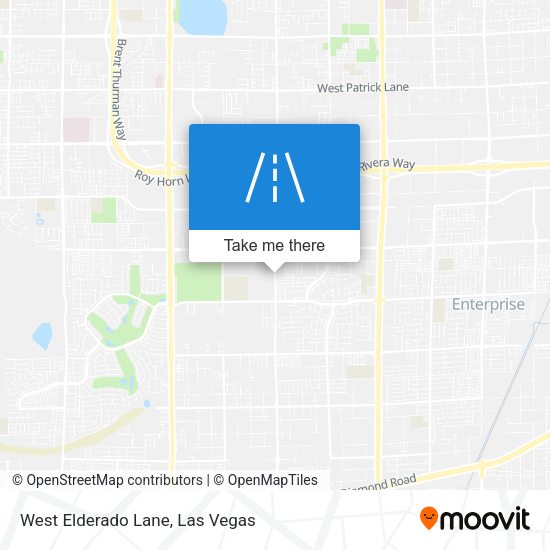 West Elderado Lane map
