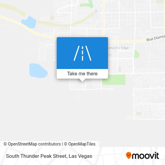South Thunder Peak Street map
