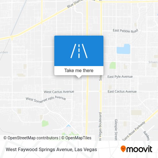 Mapa de West Faywood Springs Avenue