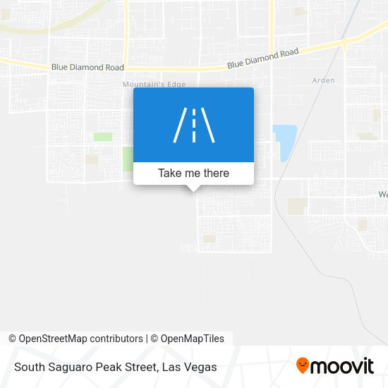 South Saguaro Peak Street map