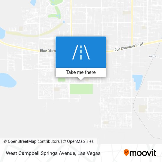 Mapa de West Campbell Springs Avenue