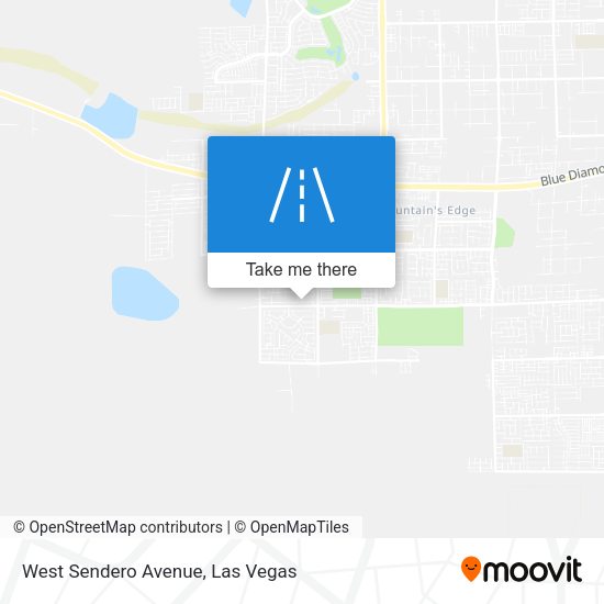 West Sendero Avenue map