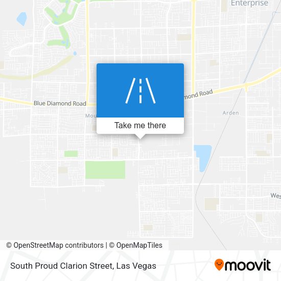 South Proud Clarion Street map