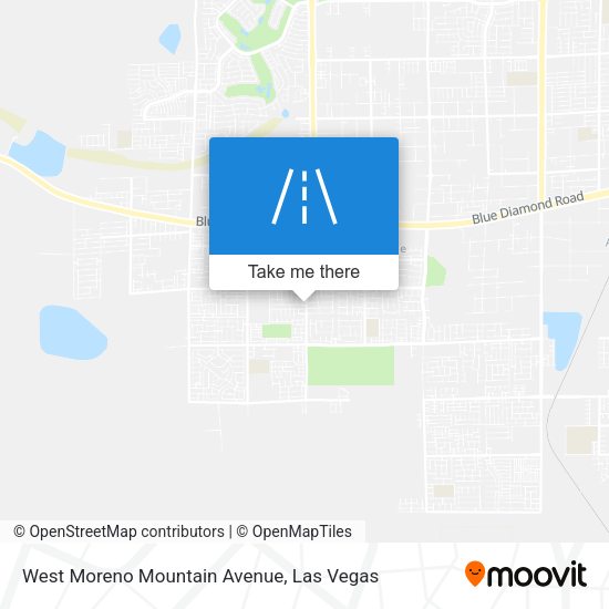 Mapa de West Moreno Mountain Avenue