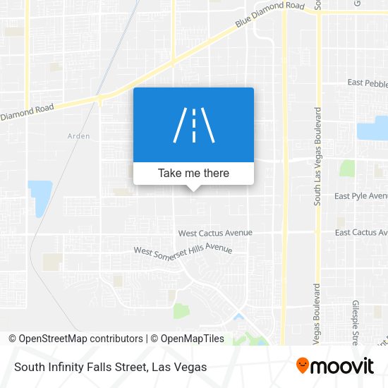 South Infinity Falls Street map