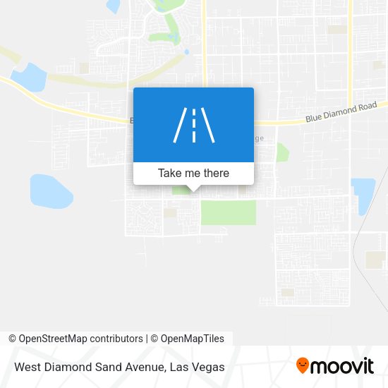 West Diamond Sand Avenue map