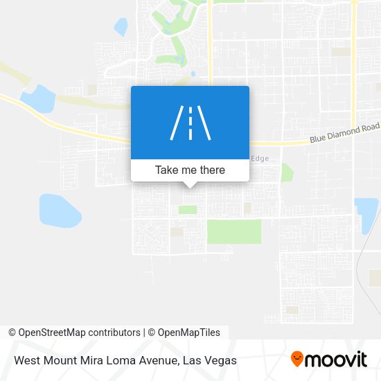 Mapa de West Mount Mira Loma Avenue