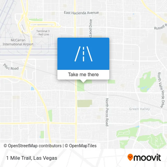 1 Mile Trail map