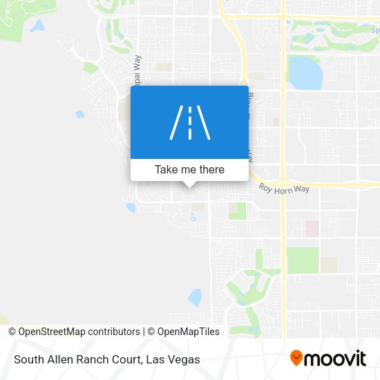 South Allen Ranch Court map