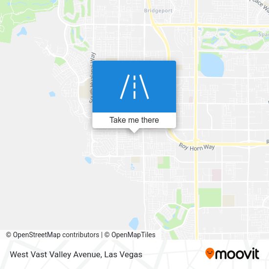 West Vast Valley Avenue map