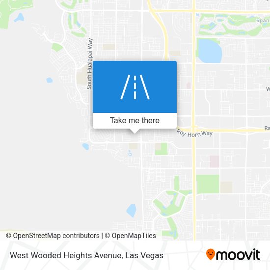 West Wooded Heights Avenue map