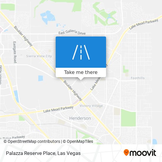 Palazza Reserve Place map