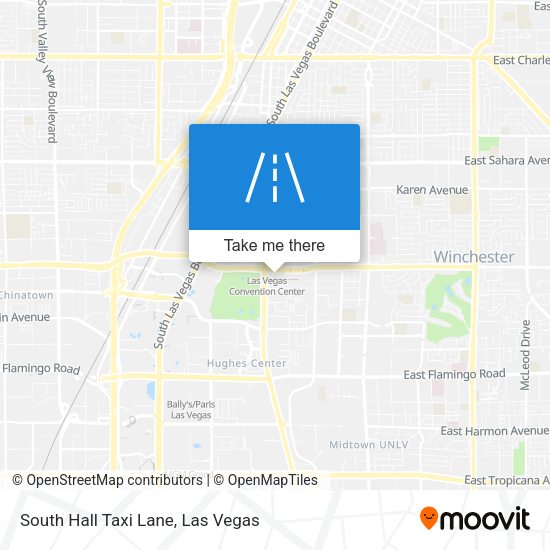 South Hall Taxi Lane map