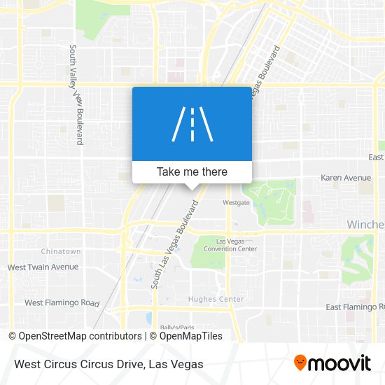 Mapa de West Circus Circus Drive