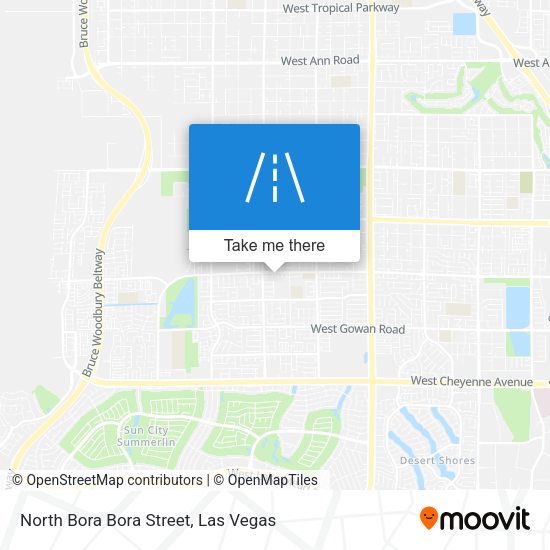 North Bora Bora Street map