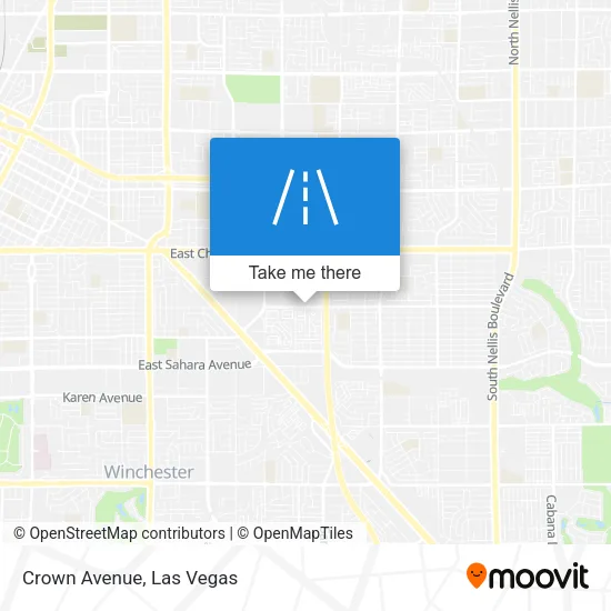 Crown Avenue map