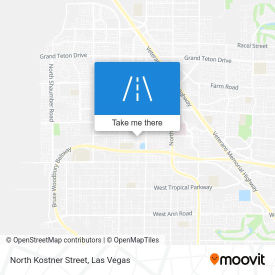 North Kostner Street map