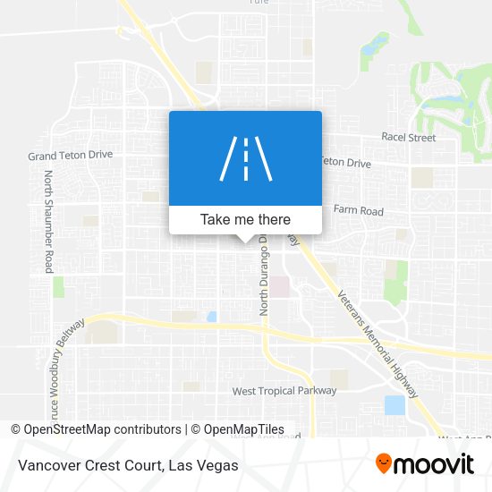 Mapa de Vancover Crest Court
