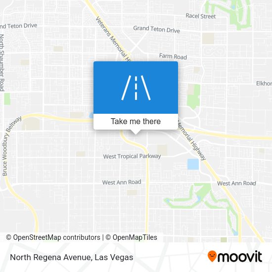 Mapa de North Regena Avenue