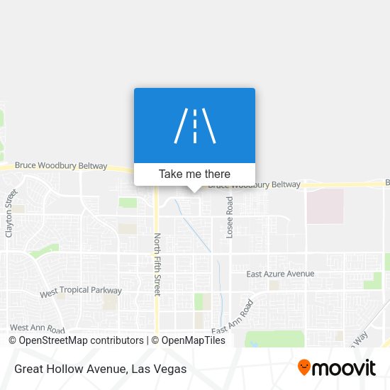 Great Hollow Avenue map