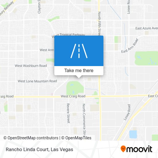 Rancho Linda Court map