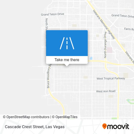 Cascade Crest Street map