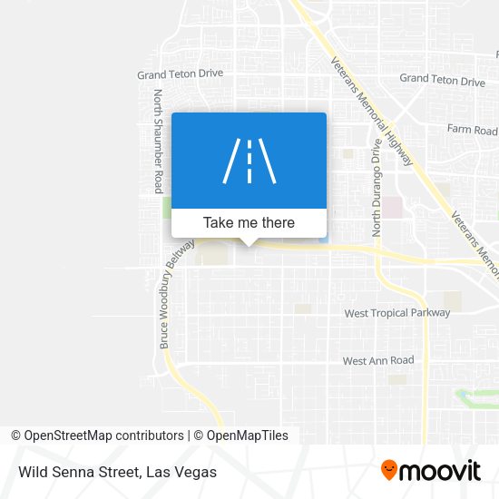Wild Senna Street map