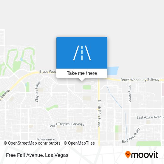 Free Fall Avenue map