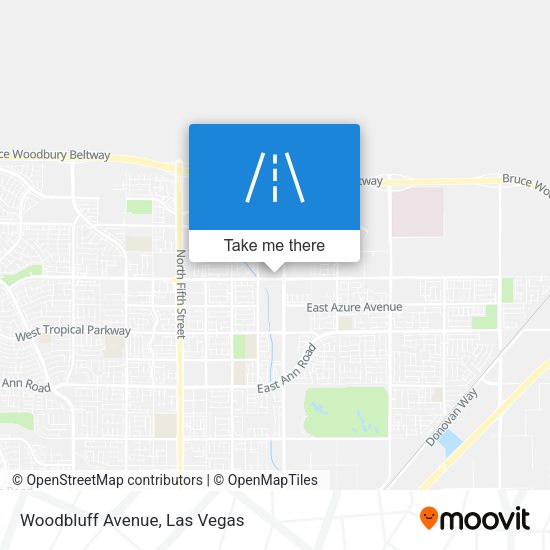 Woodbluff Avenue map