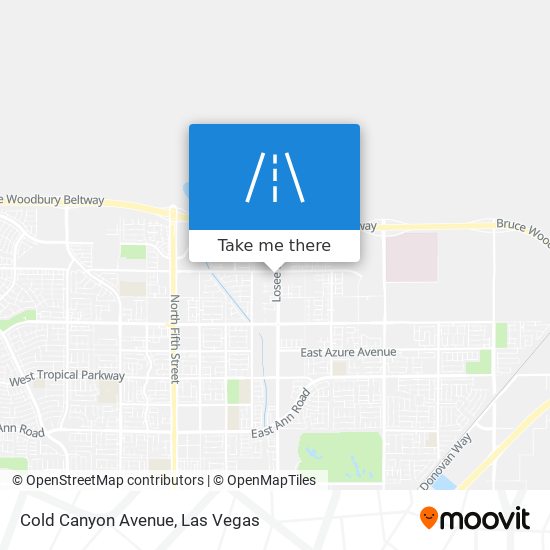 Cold Canyon Avenue map