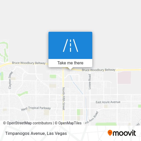 Timpanogos Avenue map