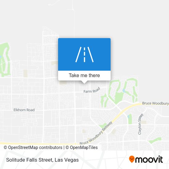 Solitude Falls Street map