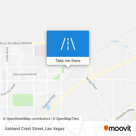 Mapa de Ashland Crest Street