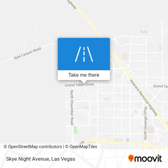 Skye Night Avenue map