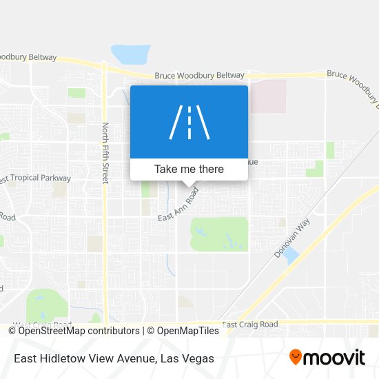 Mapa de East Hidletow View Avenue