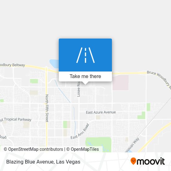 Blazing Blue Avenue map