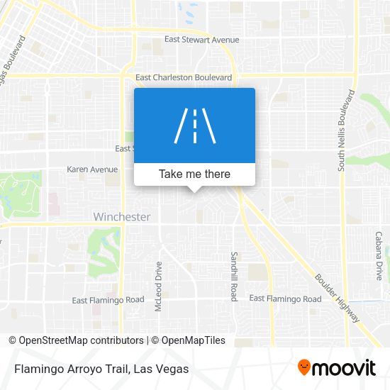 Flamingo Arroyo Trail map