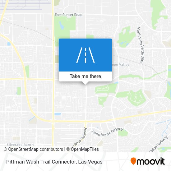 Mapa de Pittman Wash Trail Connector