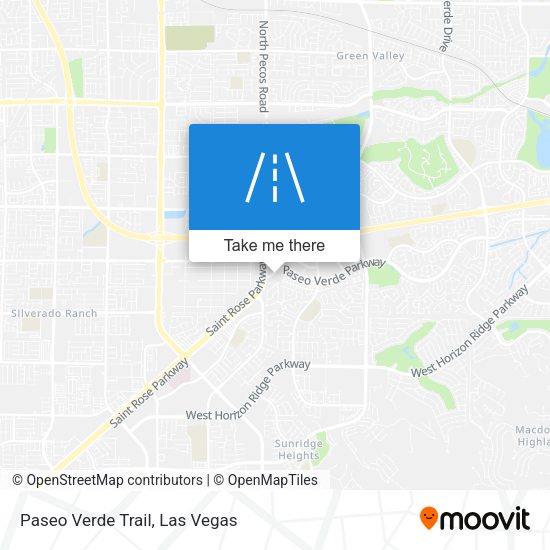 Paseo Verde Trail map