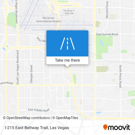 I-215 East Beltway Trail map
