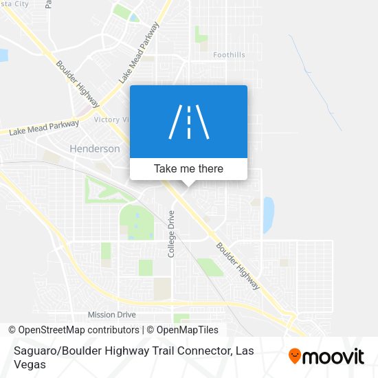 Mapa de Saguaro / Boulder Highway Trail Connector