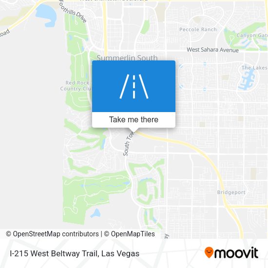 I-215 West Beltway Trail map