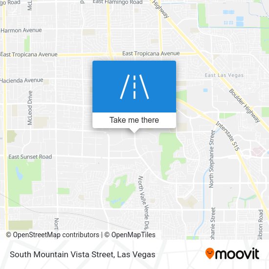 Mapa de South Mountain Vista Street