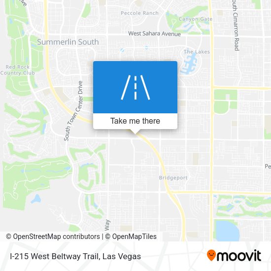 I-215 West Beltway Trail map