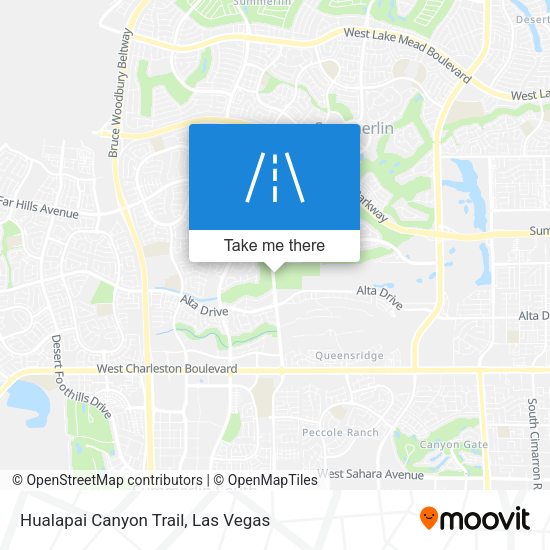 Hualapai Canyon Trail map