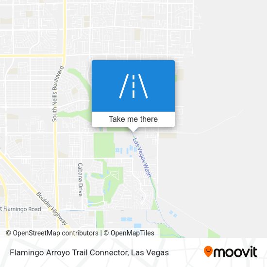 Mapa de Flamingo Arroyo Trail Connector