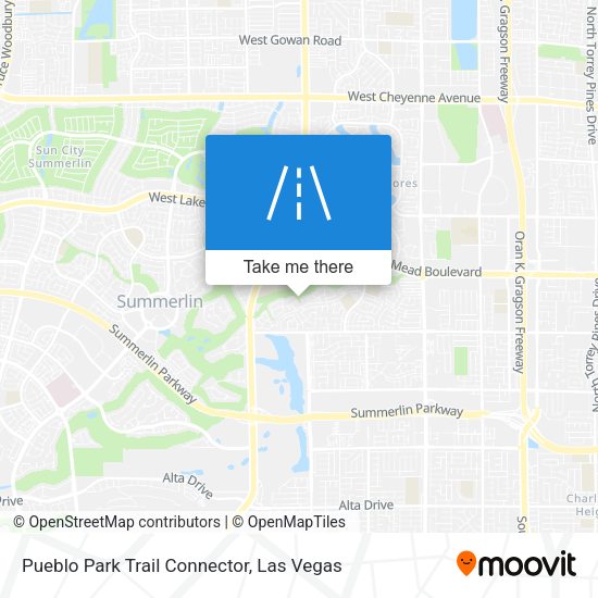Pueblo Park Trail Connector map